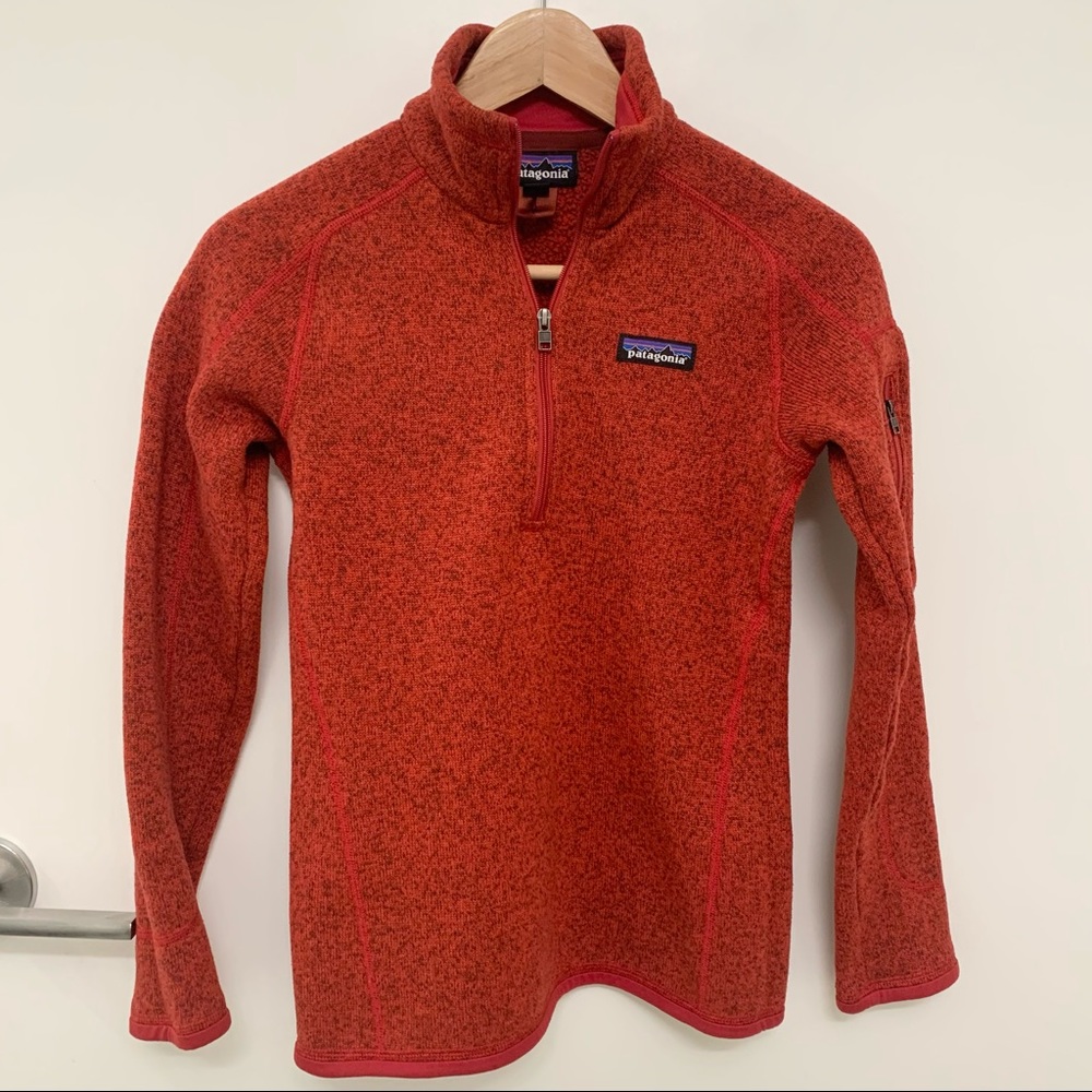 SOLD! - Patagonia Better Sweater 1/4 zip in Red - Picture 3 of 4
